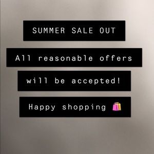 ☀️SUMMER SALE OUT!!! ☀️